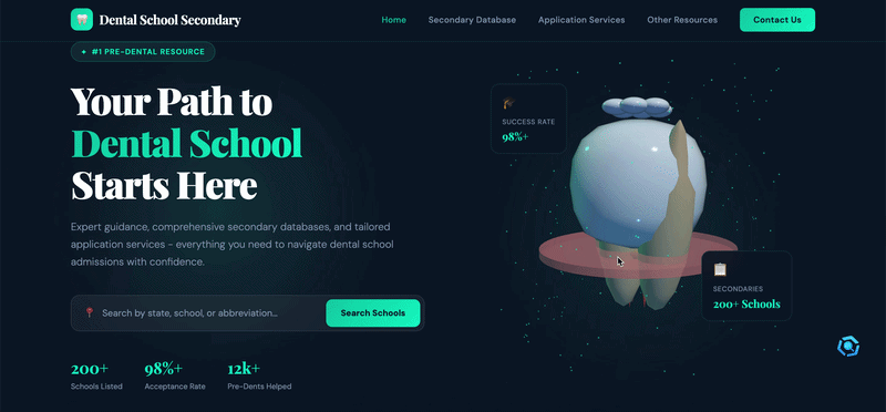 Dental School Secondary